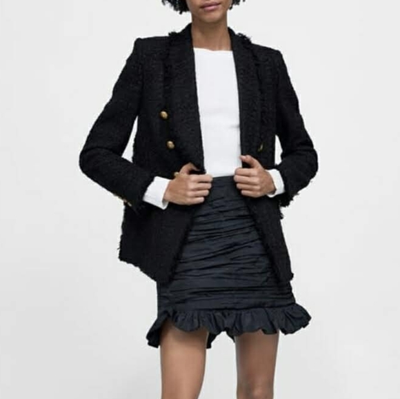 Zara DRAPED Mini Skirt - Picture 5 of 10